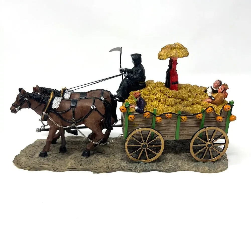 Vintage Lemax Spooky Town Haunted Hayride 53530 Halloween Decor 2005 With Box